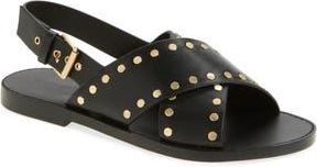 Madewell The Tuley Crossover Sandal in True Black at Nordstrom Rack, Size 10.5