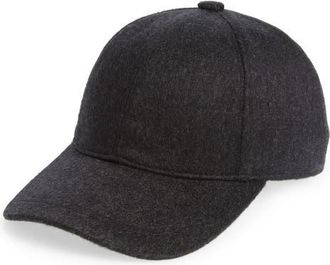 Vince Cashmere Baseball Cap in Dark Charcoal at Nordstrom, Size Large/x-Large