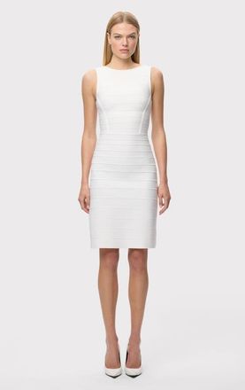 H&eacute;rve L&eacute;ger The Amelie Dress in Alabaster at Nordstrom, Size Xx-Small