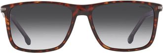Carrera Grey Shaded Rectangular Mens Sunglasses CARRERA 298/S 0086/9O 57