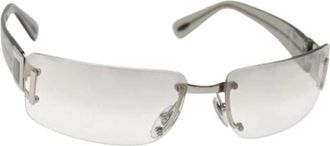 Bulgari Pre-owned Accessories, female, Gray, Size: ONE SIZE Pre-owned Vintage Plastic Sunglasses