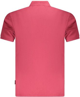 Napapijri Three-Button Cotton Polo Shirt - Red