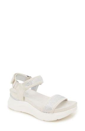 Kenneth Cole Reaction Halsey Ankle Strap Platform Sandal in Ecru Knit at Nordstrom Rack, Size 6.5