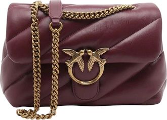 Pinko Love Puff Classic Small Quilted Leather Shoulder Bag