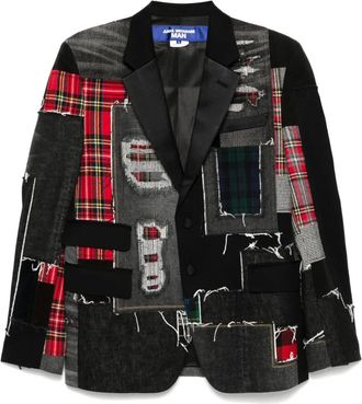 Junya Watanabe patchwork blazer - Black