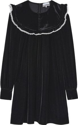 Ganni Mini Velvet Dress