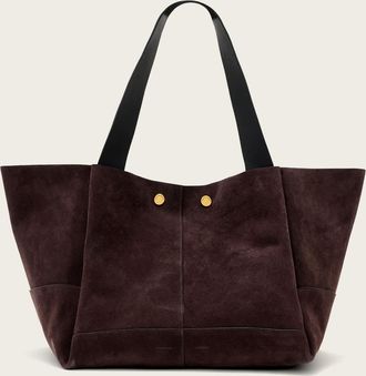 AllSaints Rosalie Large Suede Tote Bag