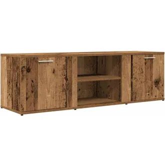 vidaXL Vidaxl - Mueble De Tv Madera Contrachapada Envejecida 120x34x37 Cm