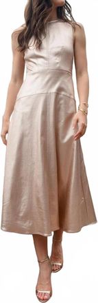 Elizabeth & James Claire Dress In Metallic Denim