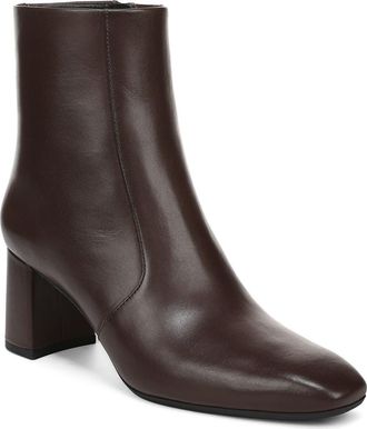 Vince Tegan Leather Bootie in Cacao Brown at Nordstrom, Size 8.5
