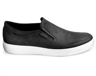 Ecco Mens Soft 7 Slip On In Black