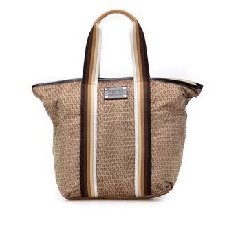 Fendi Pre-owned Womens Micro Zucchino Nylon Tote - Tan Textile - One Size