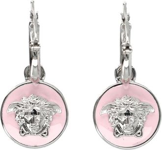 Versace Pink Signature Medusa Drop Earrings