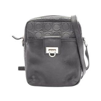 Ferragamo Pre-owned Cross Body Bags, female, Black, Size: ONE SIZE Pre-owned Shoulder Bag