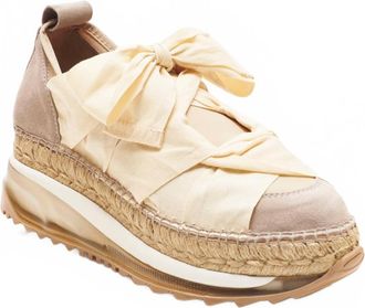 Free People Womens Chapmin Espadrille Sneaker In Ivory