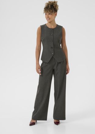 Cream Vest CRTingle Vest Tight fit dark grey