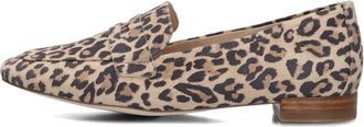 Peter Kaiser Schoenen, Dames, Bruin, 37 EU, Linnen, Loafers met Luipaardprint voor Dames