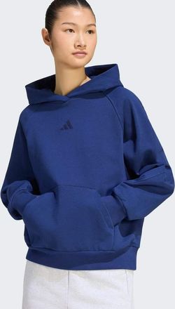 adidas Kit adidas - Felpa con cappuccio blu scuro con logo piccolo