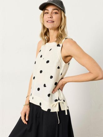 Fat Face FatFace Darcy Ivory Spot Petite Blouse