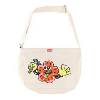 Kenzo Canvas Shoulder Bag - female - Kenzo - Shoulder Bags - Pink - ONE SIZE - Bags