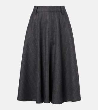 Brunello Cucinelli Virgin wool midi skirt