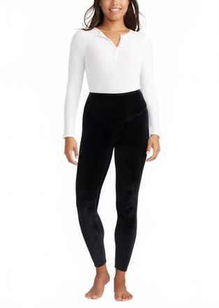 Yummie Tummie Velvet Shaping Legging In Black