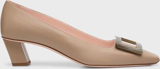 Roger Vivier Belle Vivier Leather Buckle Pumps
