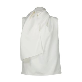 Khaite Blouses, female, White, Size: 2XS Loe Top