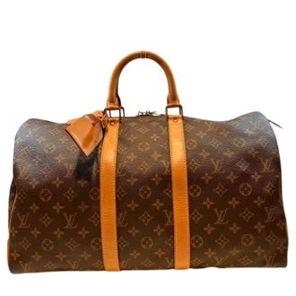Louis Vuitton Pre-owned Weekend Bags, unisex, Brown, Size: ONE SIZE Pre-owned Keepall45 Monogram Boston Bag