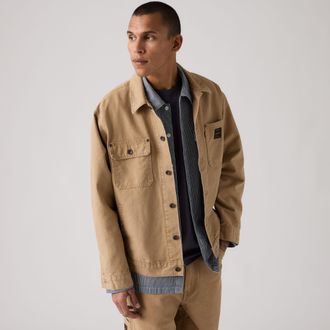 Levi's Sunrise Trucker Jacket - Mens - 2XS - Beige / Tigers Eye Canvas