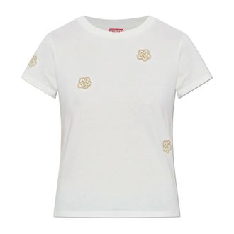 Kenzo T-Shirts, female, White, Size: L Logo T-Shirt
