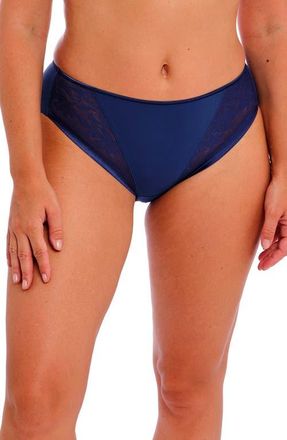 Fantasie Illusion Full Figure Mesh Briefs in Navy at Nordstrom, Size Xx-Large