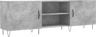 vidaXL TV Cabinet Concrete Grey 150x30x50 cm Engineered Wood vidaXL