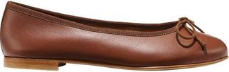 Margaux Eyewear The Demi Flat in Cognac Nappa at Nordstrom, Size 35.5