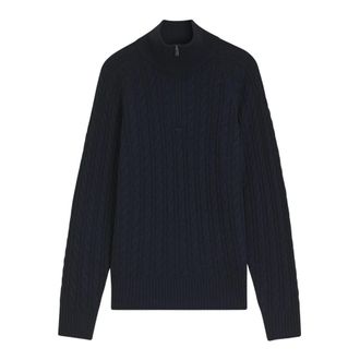 HUGO BOSS H-Furore Trui - Heren - Coltruien - Blauw - M - Wol - Truien & Vesten