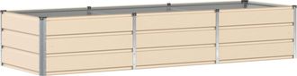 vidaXL Jardinera Marfil 240 X 80 X 45 Cm Acero Vidaxl