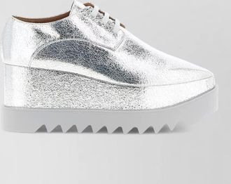 Stella McCartney metallic platform derby shoes