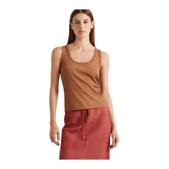 Marella Sleeveless Tops - Dames - Tops zonder mouwen - Bruin - L - Tops
