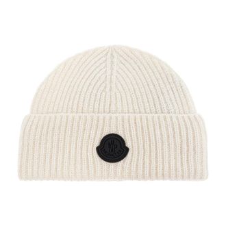 Moncler Wollen muts - Dames - Hoeden - Beige - ONE Size - Wol - Accessoires