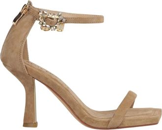 Alma En Pena Sandaal met hak en gesp - Dames - Sandalen met hakken - Beige - 37 EU - Schoenen