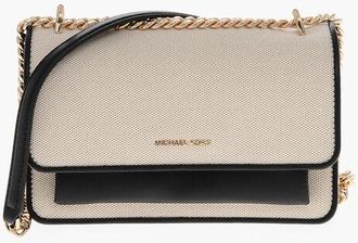 Michael Kors MICHAEL Fabric Shoulder Bag with Leather Trims size Unica