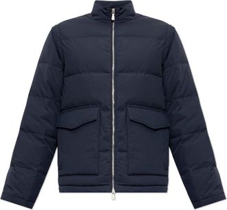 Eleventy Donsjack met opstaande kraag - Heren - Gewatteerde jassen - Blauw - L - Jassen