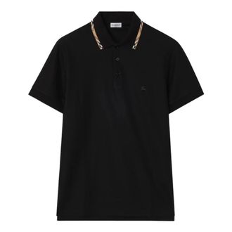 Burberry Polo Shirts, male, Black, Size: S Ryan Polo Shirt