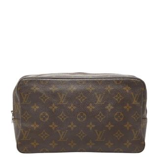 Louis Vuitton Brown Pvc Leather Clutch Bag (Pre-Owned)