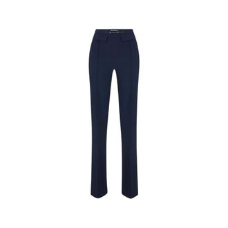 Elisabetta Franchi Straight Trousers - Trousers - Mujer - Azul - XL