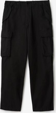Burberry Cotton Cargo Trousers, Size: 36