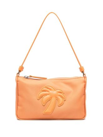 Palm Angels logo-appliqu&eacute; shoulder bag - Orange