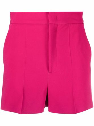 Red Valentino high-waisted tailored shorts - women - Polyester/Acetate/Acetate/Viscose/Elastane - 40 - Pink