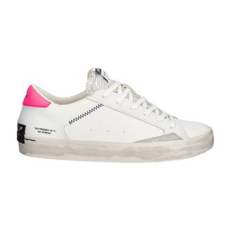 Crime London Schoenen, Dames, Wit, 37 EU, Distressed Sneakers