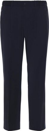 Herno Broek in Tech-Merino - Heren - Slim Fit Broeken - Blauw - XL - Wol - Broeken